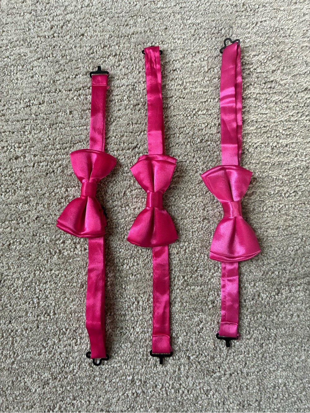 Kids Satin Pink Bow Tie - Adjustable Formal Accessory